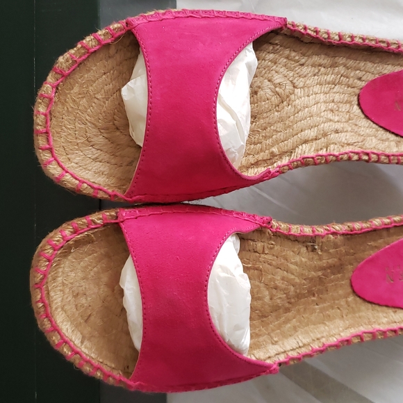 Ralph Lauren NEW Womens Suede Leather Mule Slide Espadrille SlipOn Arch Support - Picture 10 of 12